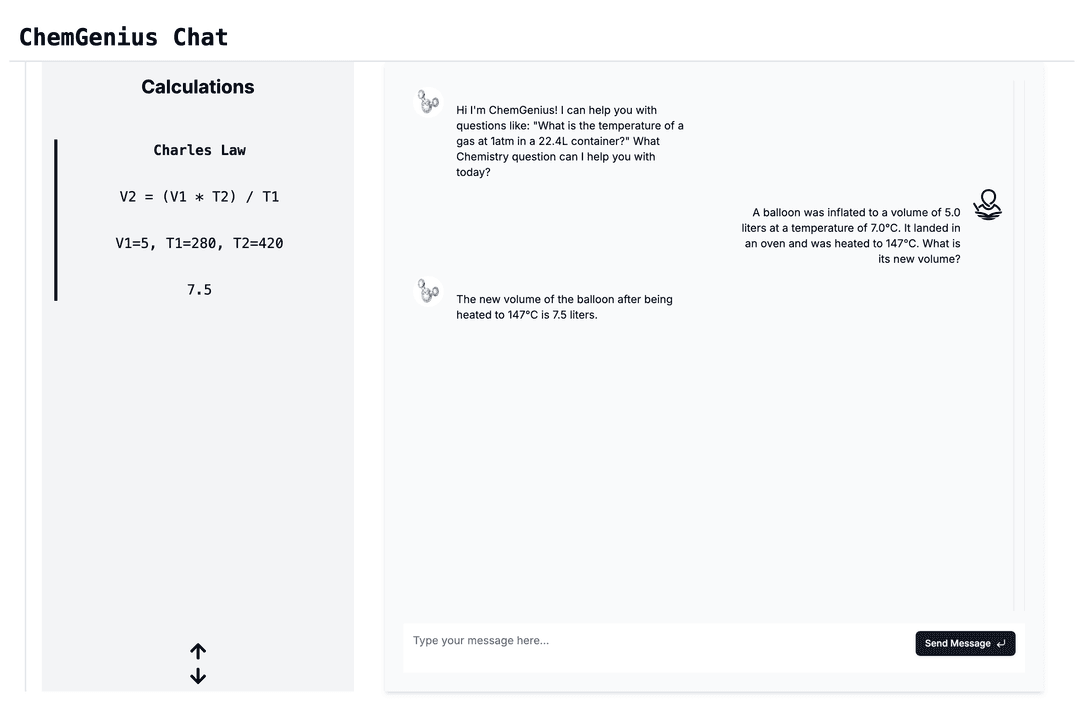 Chat Example ScreenShot